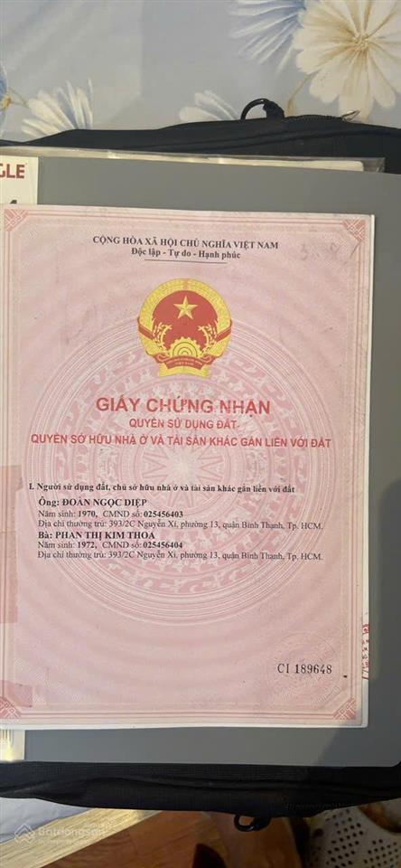 Nhà bình thạnh 7.5 tỉ 1 trệt + 1 lầu 63m2 còn thương lượng