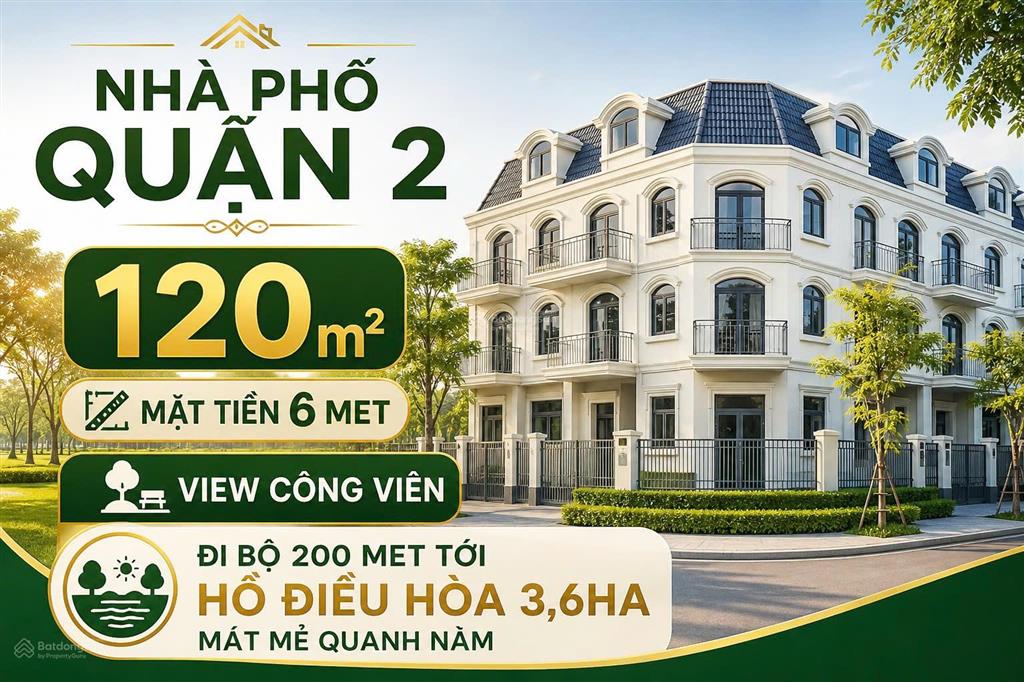 Căn nhà phố 120m² view công viên hiếm tại rạch chiếc nằm tại kdt lakeview city mr đảng 0963 829 ***