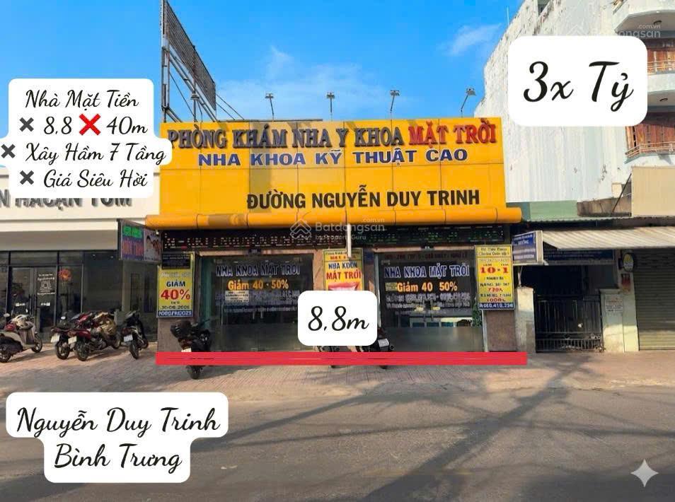 Rẻ nhất !bán nhà mặt tiền nguyễn duy trinh  8,8 x 42m  330m2  xây hầm 7 tầng  giá giảm về 33 tỷ