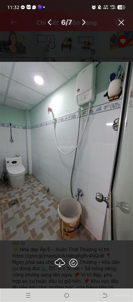 Nhà đẹp xuân thới thượng4*12,5shr2, 9 đồng