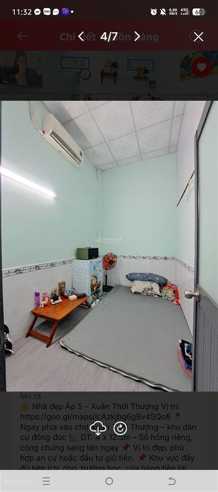 Nhà đẹp xuân thới thượng4*12,5shr2, 9 đồng