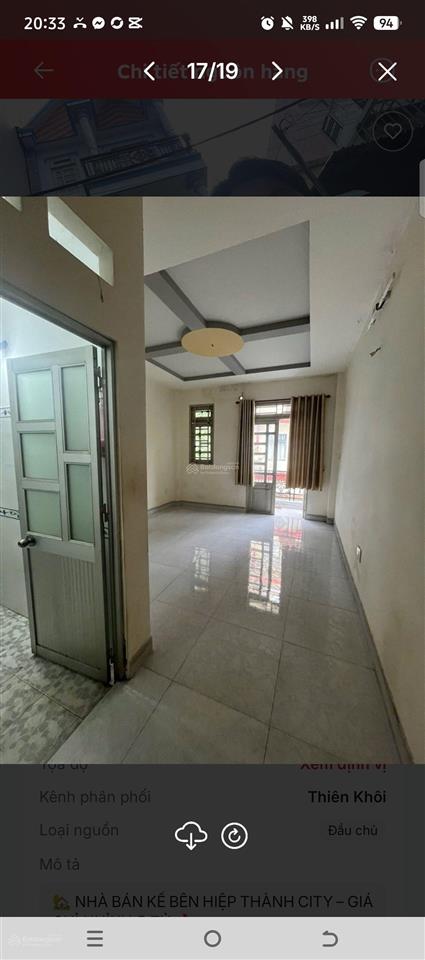 Nhà 3 tầng ngay hiệp thành city  shr  chỉ 5,55 tỷ đồng!
