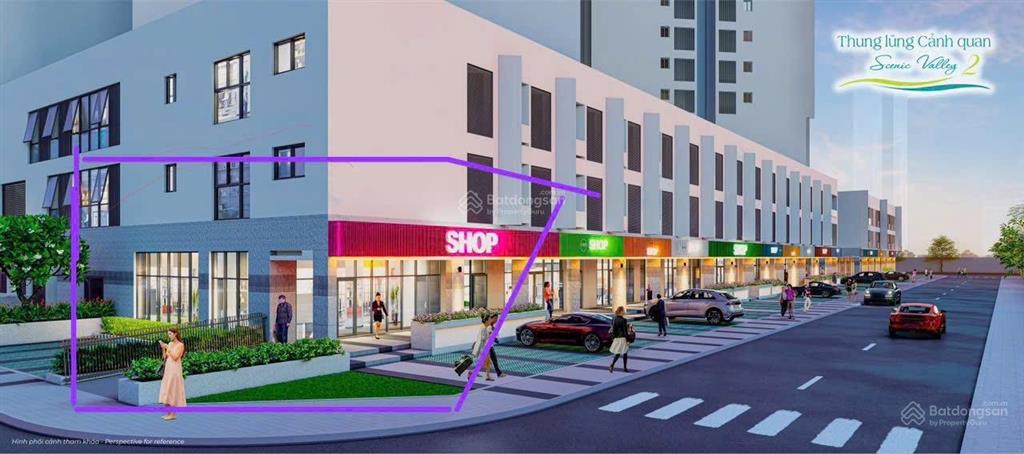 Cho thuê shophouse góc 2 mặt tiền scenic valley 2