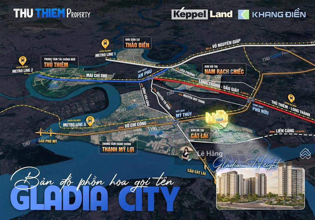 Bán căn hộ 2pn gladia heights bàn giao cơ bản chỉ 6,5 tỷ