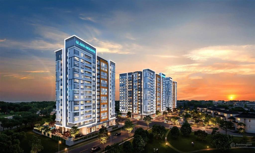 Căn góc 3pn gladia heights 115m2 nhà thô
