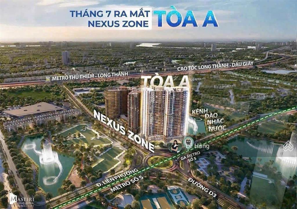 Bán 1pn the global city view nhạc nước  1pn nexus zone cosmo central