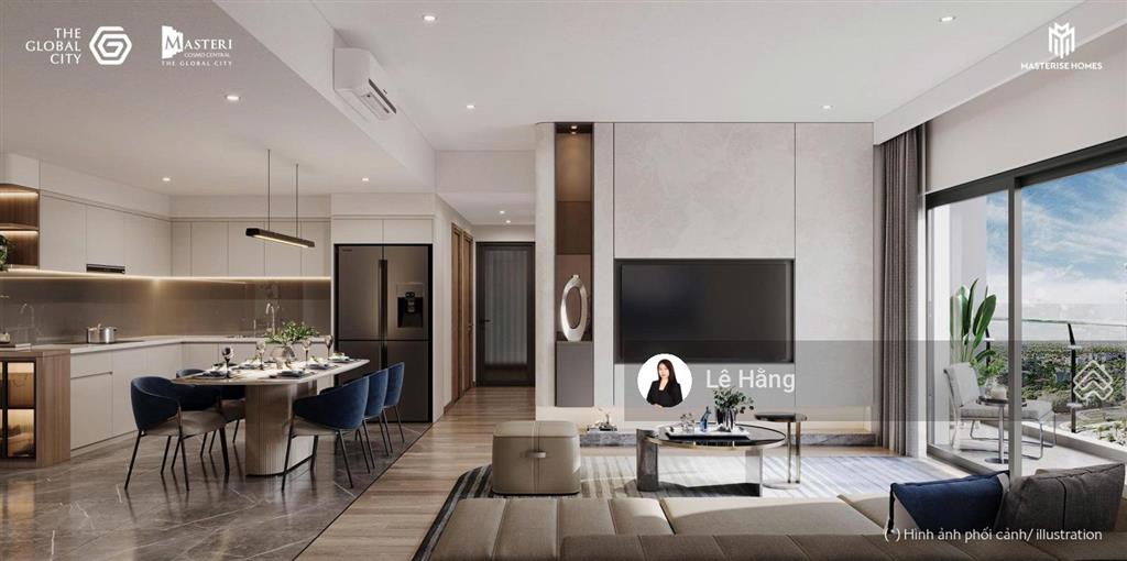 Căn góc 2pn masteri cosmo central view nhạc nước đẹp