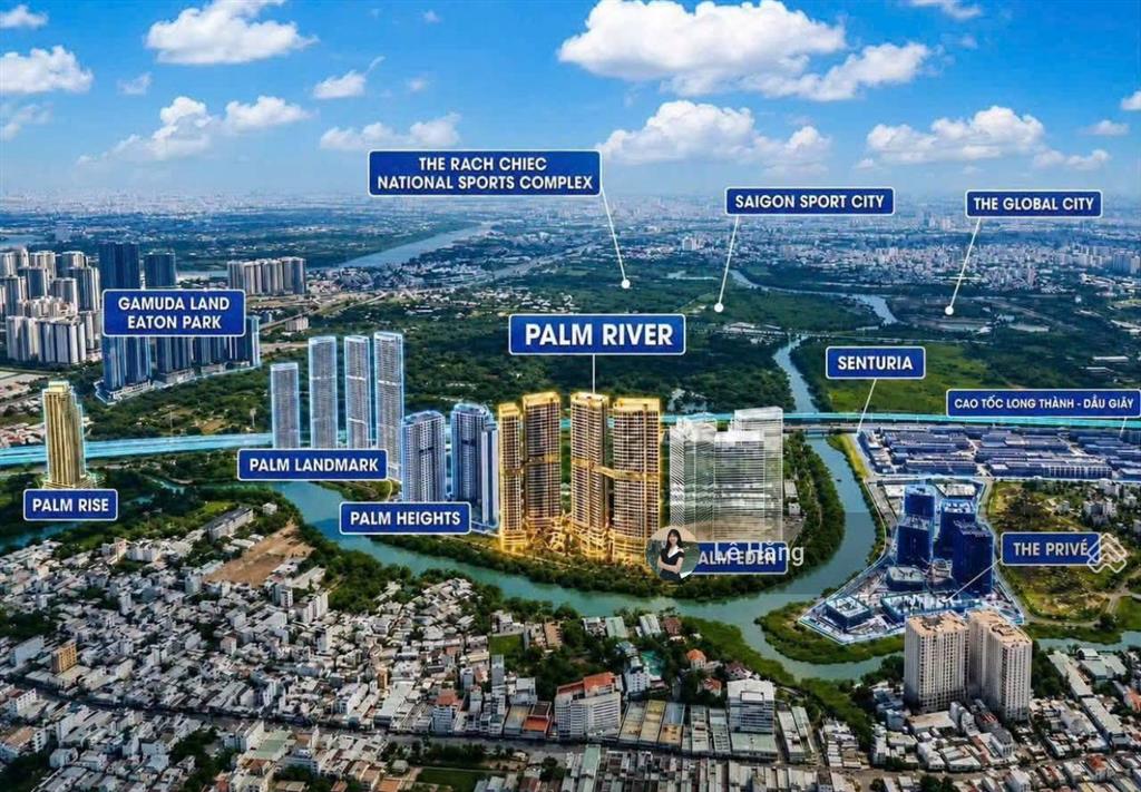Bán căn 2 phòng ngủ 86m2 tại palm river
