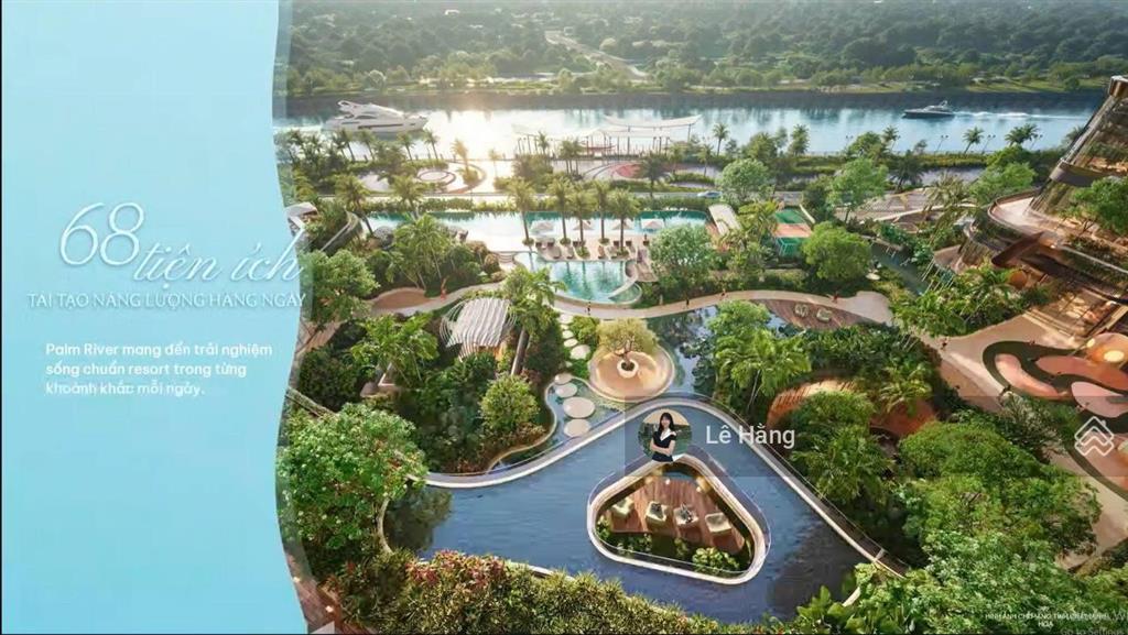 Căn 3 pn 157m2 view sông đắt giá tại palm river