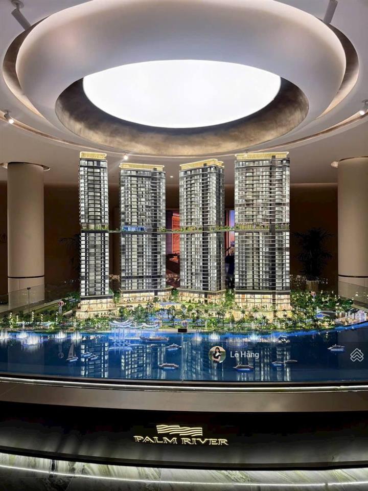 Palm river chỉ 4 đến 6 căn/sàn, 5 thang máy/tháp, ưu tiên sự riêng tư