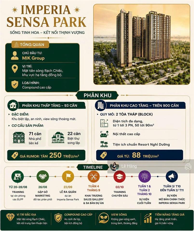 Căn hộ 1pn + căn hộ imperia sensa park