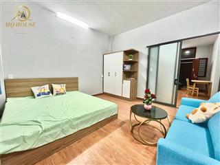 Cho thuê căn hộ 1pn 26/4 lê thánh tôn, đối diện phố nhật. nội thất full, có ban công sau, giờ tự do