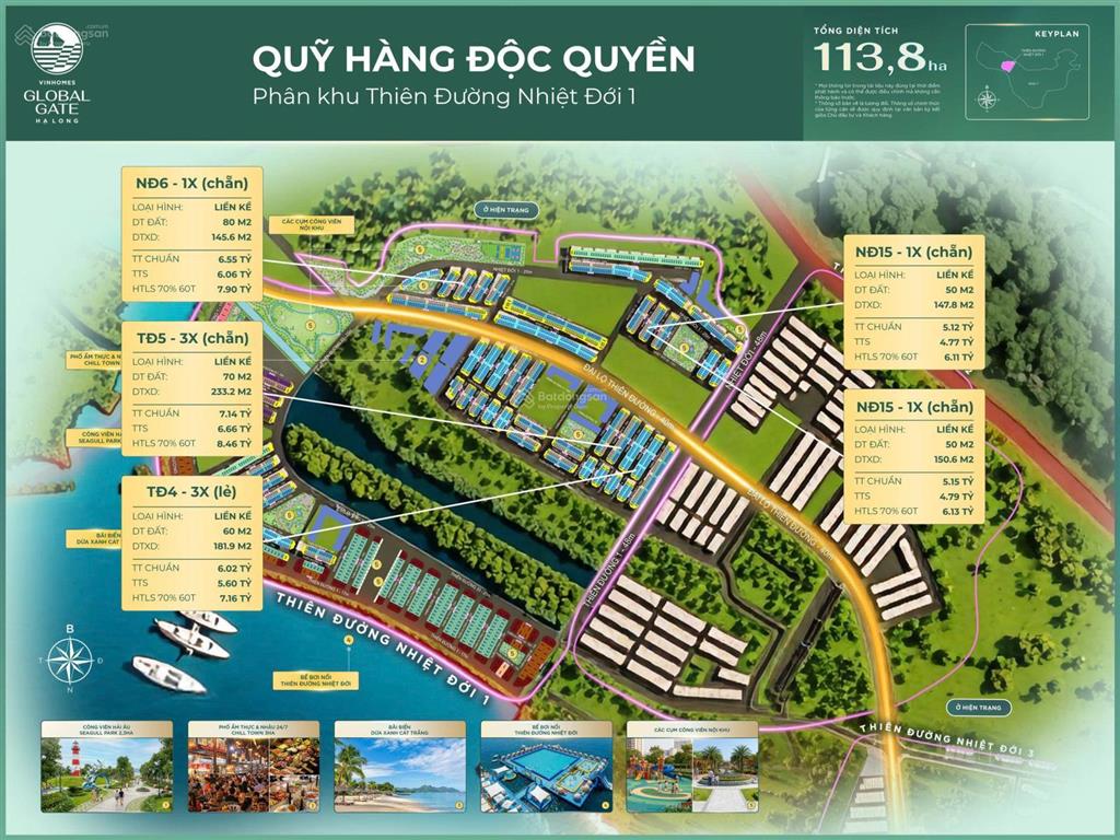 Cơ hội sở hữu nhà phố đẳng cấp tại vinhomes global gate hạ long
