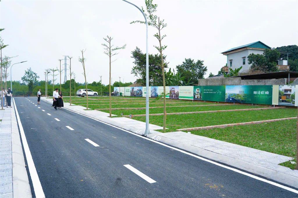 Chỉ 1,9 tỷ sở hữu 100m2 đất hòa lạc gần khu villa xanh phân lô đẹp ô tô tránh