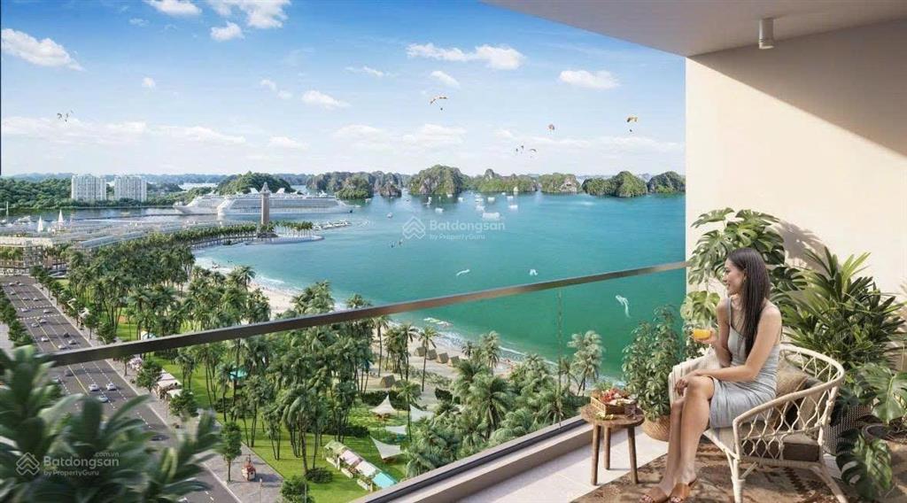 Quỹ ngoại giao studio 1.609 tỷ full nội thất cao cấp. view bãi tắm bãi cháy, vịnh hạ long