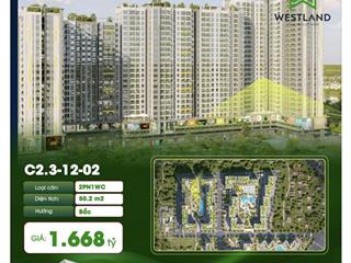 Bán ch 2pn, 1wc, 50m2 tại the win city, 1,668 tỷ, đức hoà, long an 0906 600 ***