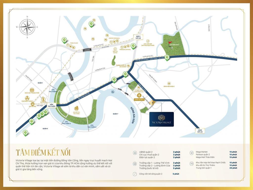 Cần bán nhanh căn 2pn1wc victoria village  thạnh mỹ lợi  quận 2.