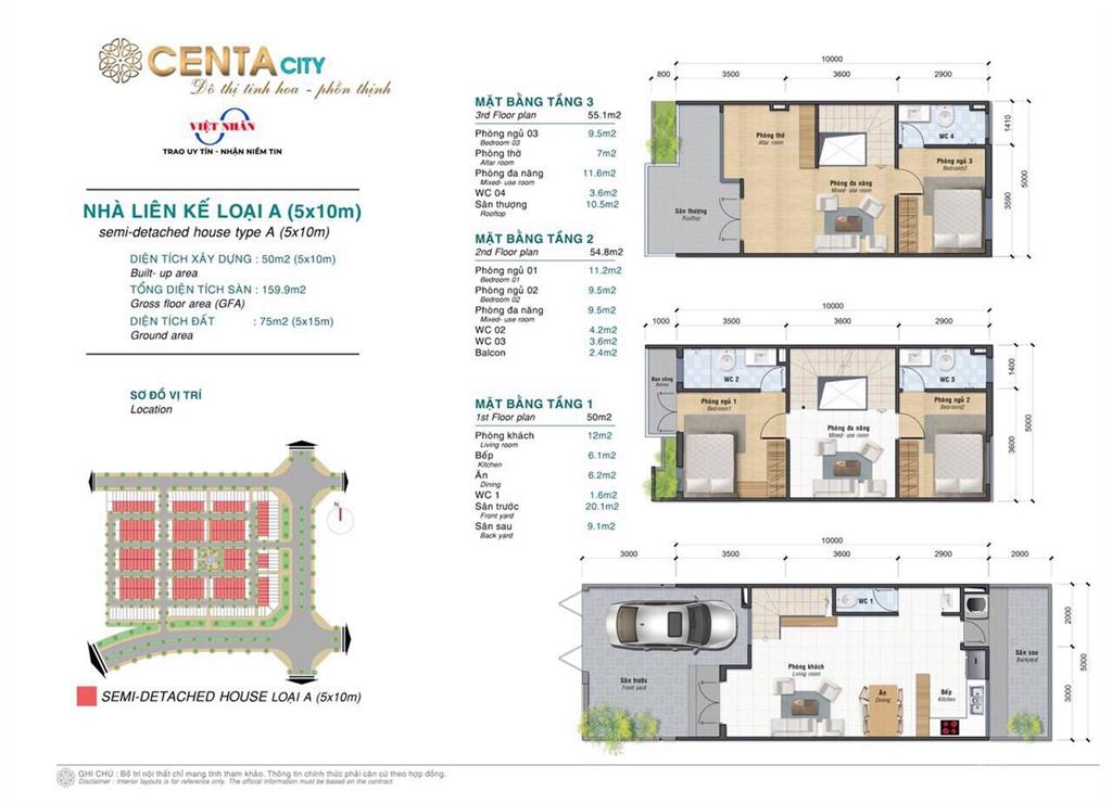 Nhà phố 75m2 khu đô thị centa city hải phòng giá siêu hấp dẫn