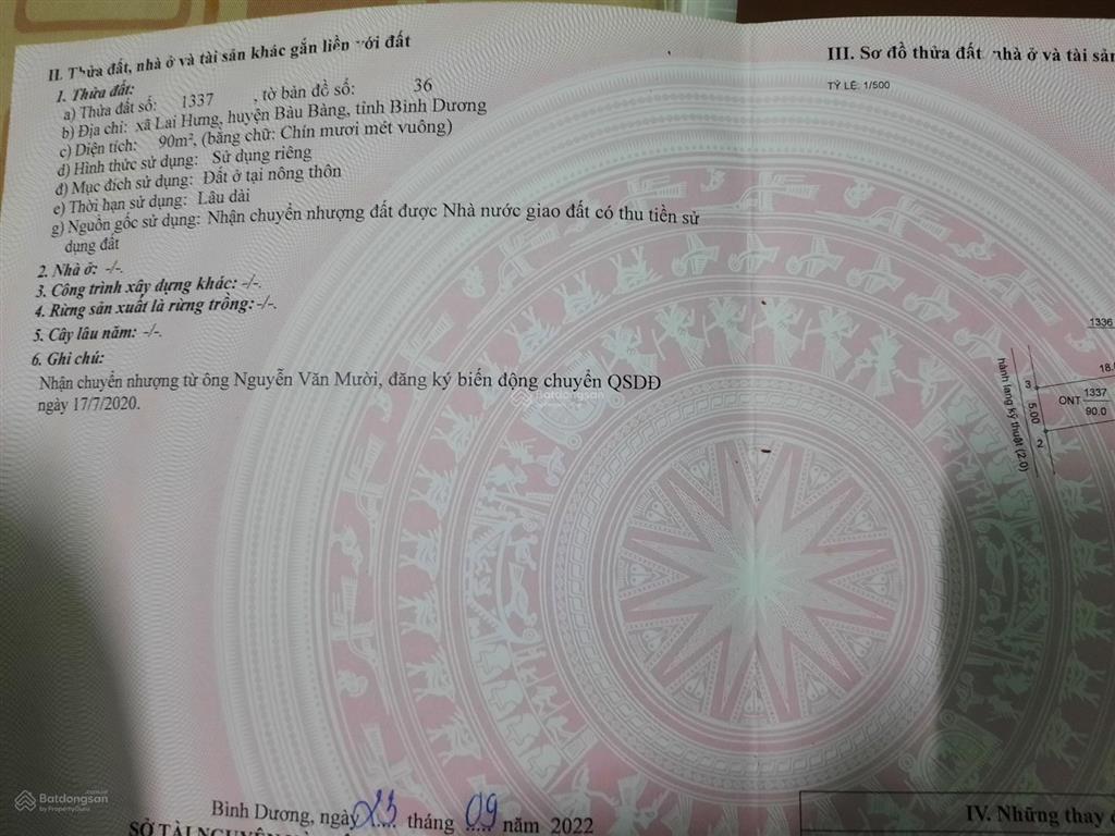 Đất nền dự án 90 m2, chính chủ, đã có sổ hồng riêng