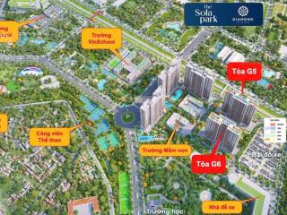 Gấp! cần bán căn góc 2pn  tầng cao view đẹp tại dự án sola park