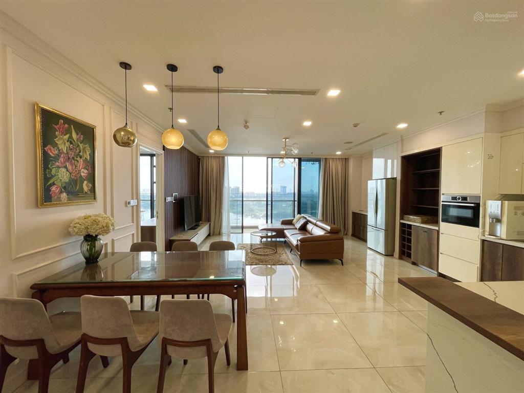 Trống sẵn cho thuê 3pn view sông sg tại vinhomes ba son / 118,5m2 / giá 48tr