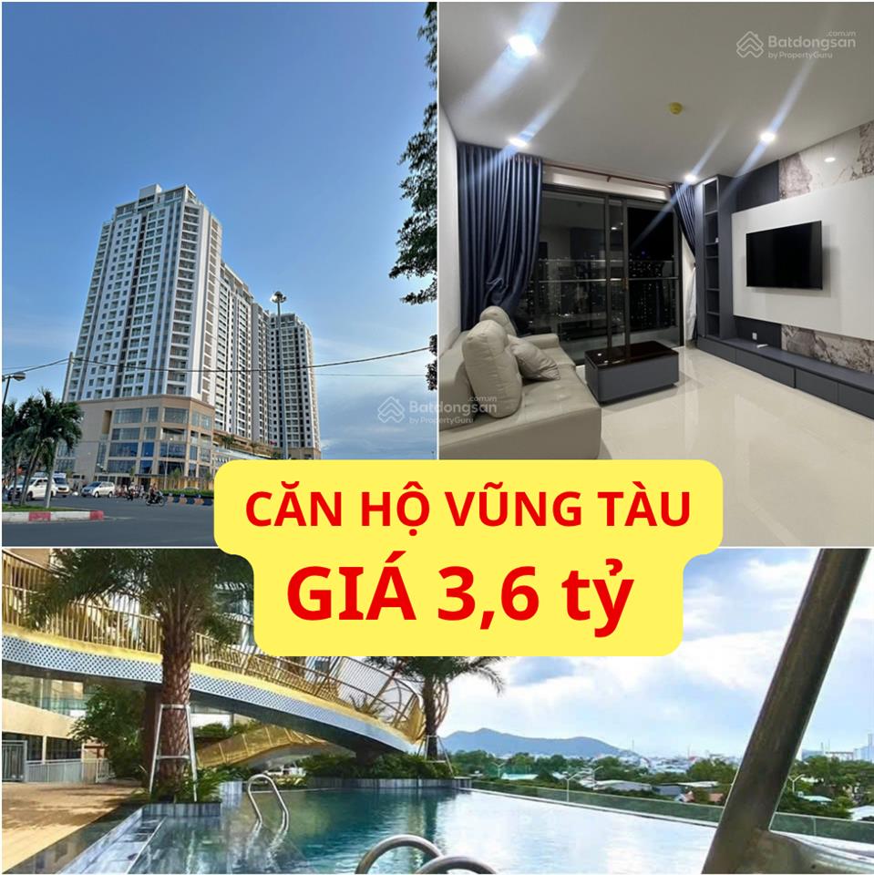 Bán gấp căn hộ 2pn  vũng tàu  3,6 tỷ