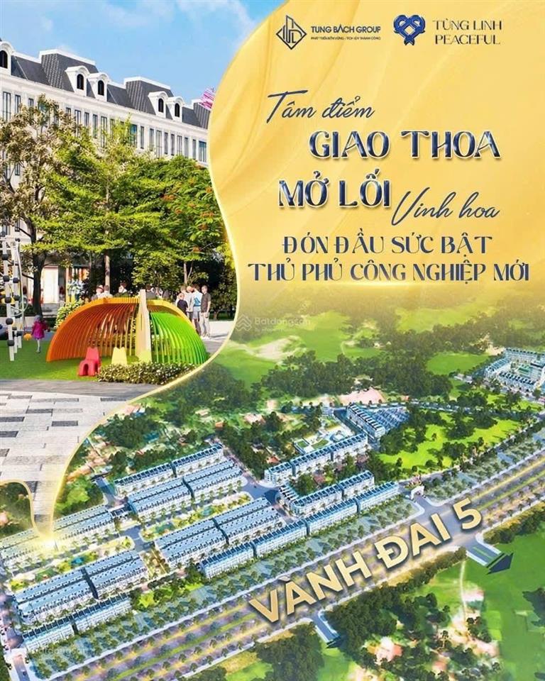 Bán đất nền dự án tùng linh peaceful, 1,7 tỷ, 100m2 tại đường vành đai 5, thái nguyên