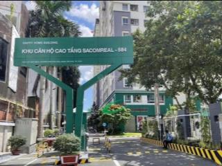 Chính chủ gửi bán căn hộ 584 sacomreal lũy bán bích 2pn2 wc bancong phòng khách