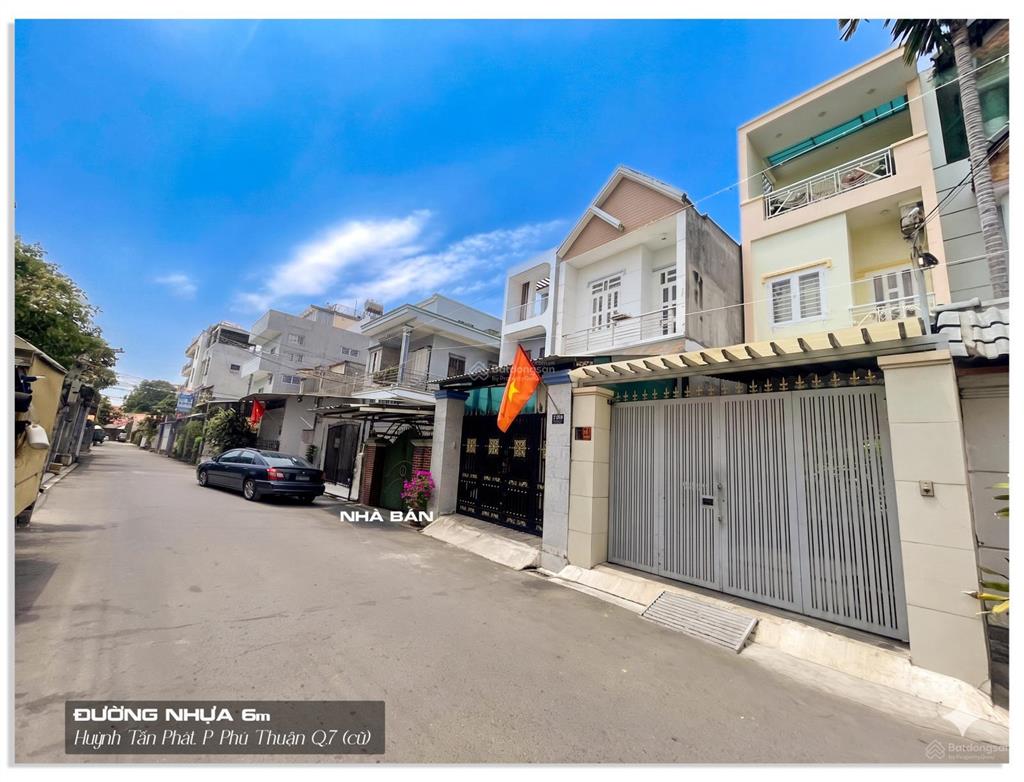 Chỉ 9,7 tỷ (60 triệu/m2) nhà dt 4,3x37m (160m2) đường nhựa 6m thông ra huỳnh tấn phát q.7