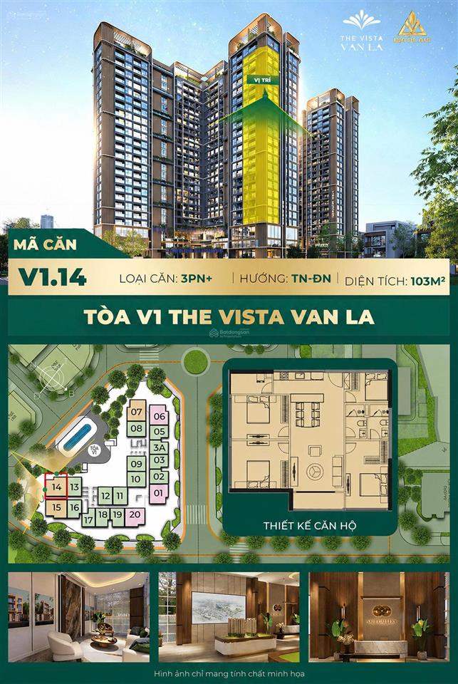 Bán căn hộ chung cư tại the vista văn la, giá ưu đãi chỉ với 5,6 tỷ, 69m2