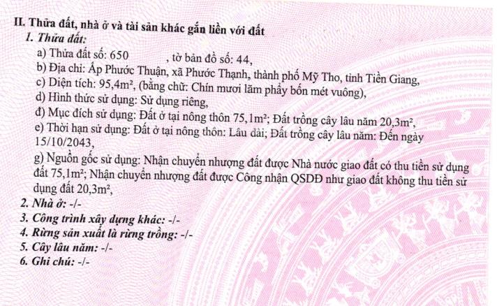 Đất chính chủ + nhà cấp 3 = giá thỏa thuận (tôi đăng giá thấp hơn mà web không cho)