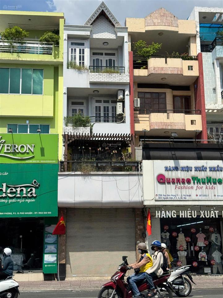 Định cư! mặt tiền phan đình phùng p1 phú nhuận dt 8m x 20m kc 4 tầng hđt 100tr giá 36 tỷ