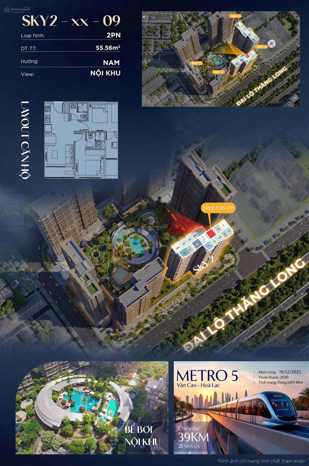 Căn 2pn độc nhất sky 2, tầng cao, view tầng 7 khu tiện ích thoáng đẹp giá chỉ 4 tỷ  ngay