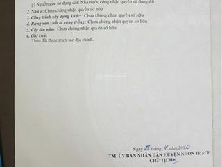 Cách chợ sáng 400m, đt 769, nhơn trạch, 4,2 tỷ, 212m2 đất đẹp nhiều tiện ích