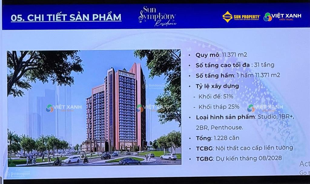 Chung cư symphony 5 view sông hàn đẳng cấp