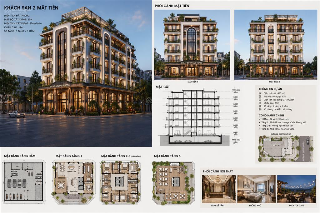 Bán lô đất 2 mặt tiền 461m2 full đất ở đô thị view trung tâm huyền trân công chúa, đà lạt