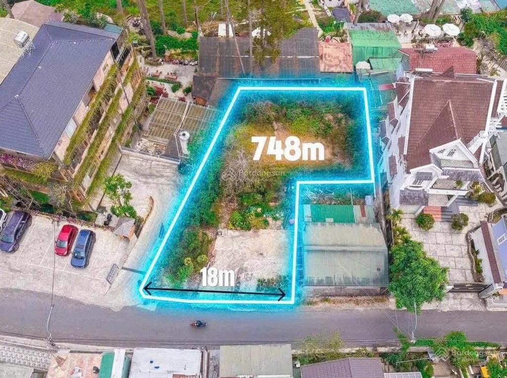 Đất vàng trung tâm đà lạt 748m, 300m xây dựng, chỉ 45 tỷ