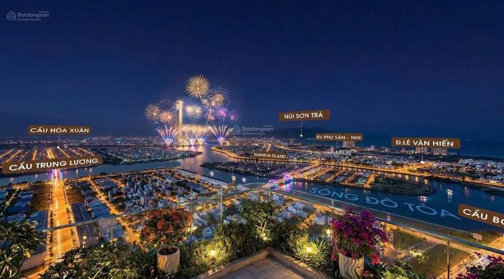 Căn hộ 1pn+ view sông, biển fours tower  sun group, 54m2, giá chỉ từ 1,7 tỷ, chiết khấu đến 29%