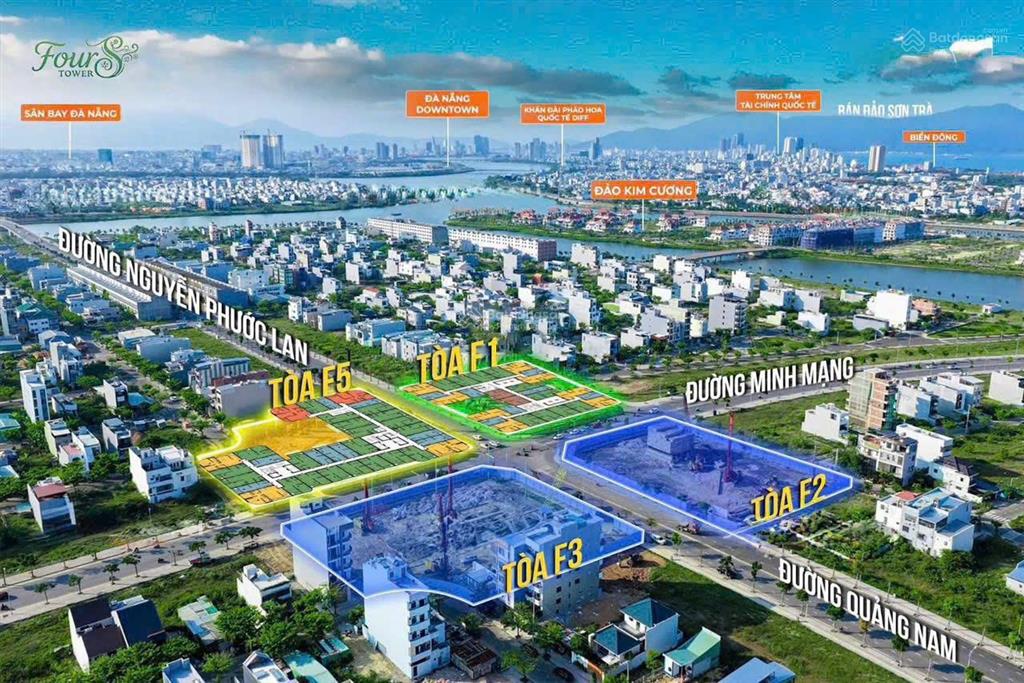 Cơn mưa ưu đãi! chiết khấu tới 29.5%  căn studio 36m2 fours tower chỉ 1.35 tỷ, view sông, biển