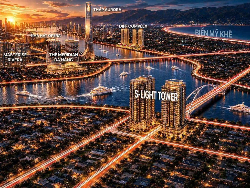 Sốc! slight tower vốn tự có chỉ từ 700 triệu  view sông  hỗ trợ vay 70%, ls 0% lên đến 24 tháng