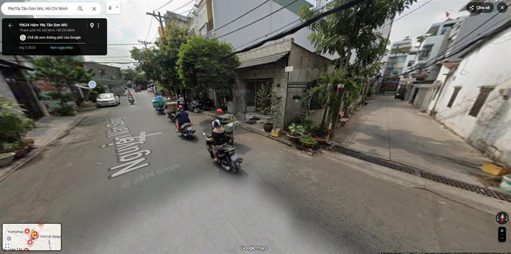 Nhà tân phú 102m², ngang 5.3m, hẻm xe hơi, thích hợp xây mới