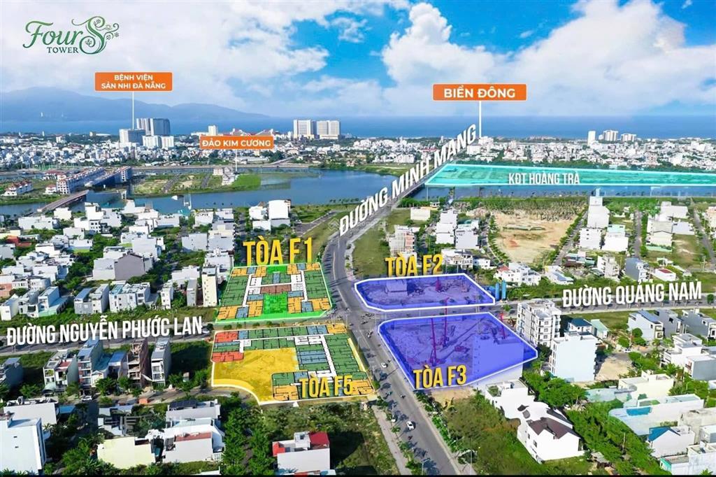 Giá 2 tỷ xx căn hộ sét úp 2pn sun fours tower trung tâm đà nẵng