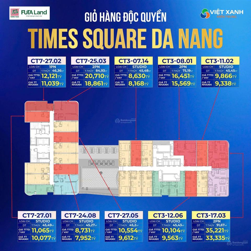 Bán căn hộ chung cư tại đà nẵng times square  view biển mỹ khê