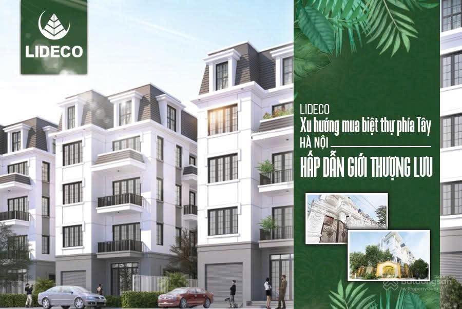 Cho thuê lk 80m², có thang máy chỉ với 25 triệu tại khu đô thị mới lideco, hoài đức