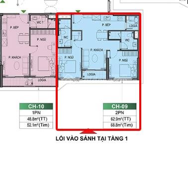Xác thực bán 2n2w căn góc 63m2  tầng trung view thoáng tòa be4 chỉ 4,45 tỉ.