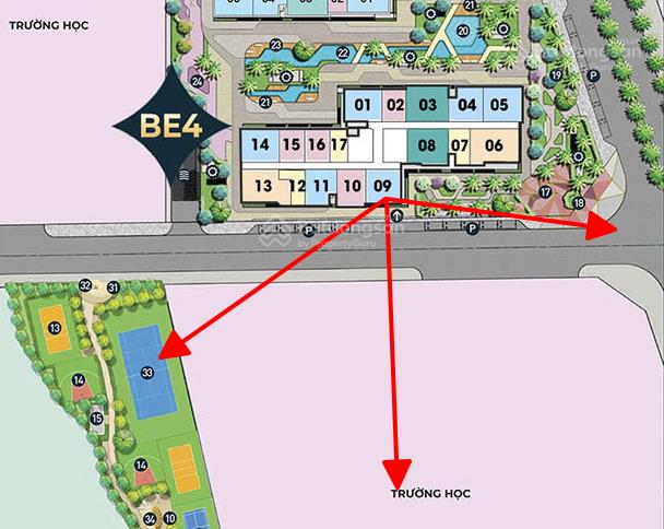 Xác thực bán 2n2w căn góc 63m2  tầng trung view thoáng tòa be4 chỉ 4,45 tỉ.