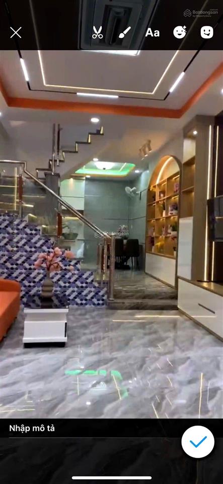 Nhà phố 3 tầng đẹp gò vấp giáp tân bình, hẻm xe hơi, gần chợ phạm văn bạch