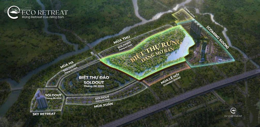 Retreat forest  biệt thự song lập 220m2 giá 16tỷ3 tại eco retreat.  0936 522 ***