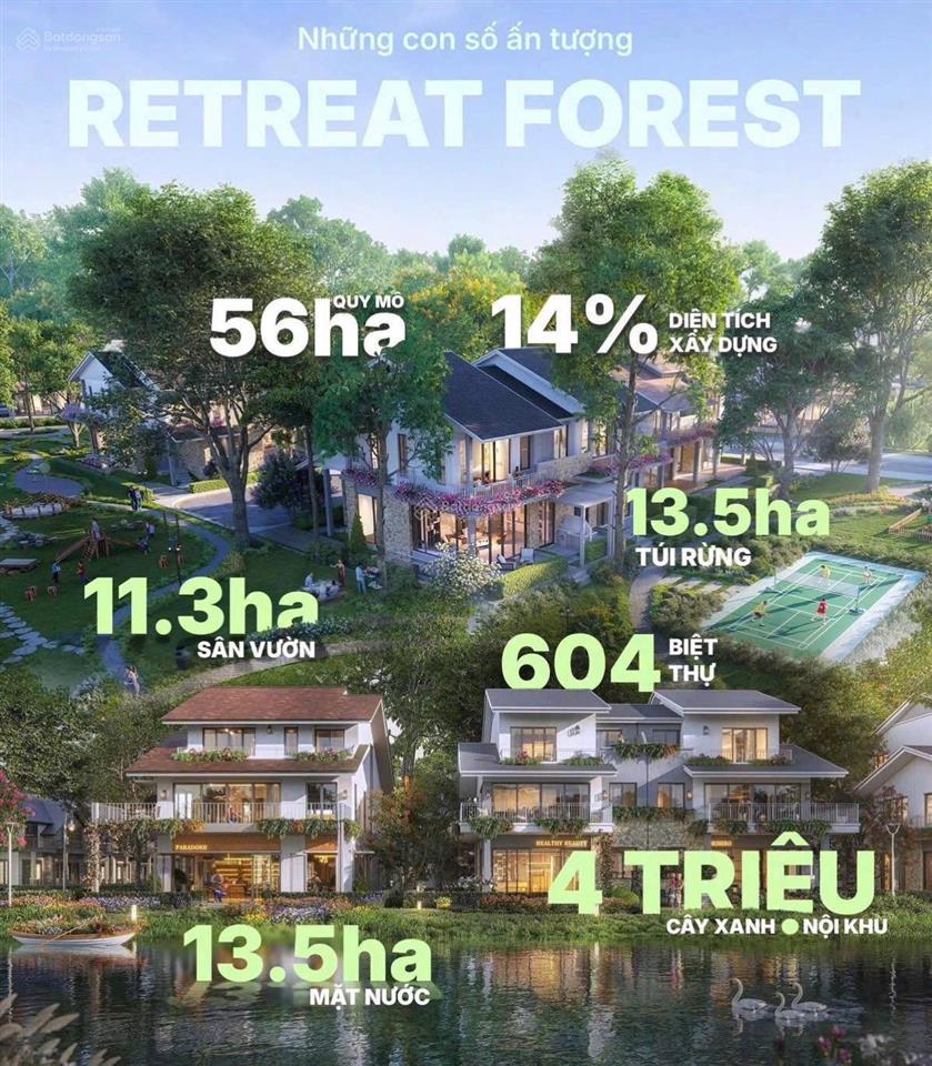 Retreat forest  biệt thự song lập 220m2 giá 16tỷ3 tại eco retreat.  0936 522 ***