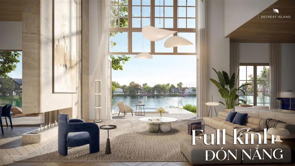 Retreat island  biệt thự đảo (đơn lập) giá 22,9tỷ 296m2 tại eco retreat long an  0936 522 ***